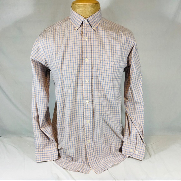 Gingham Spring Summer Button Down Shirt Casual - Picture 2 of 6